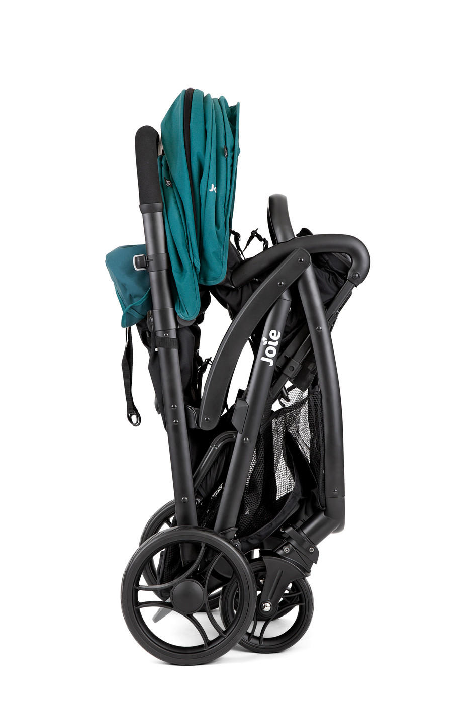 GESCHWISTERWAGEN EVALITE DUO  - Schwarz/Hellblau, Basics, Textil/Metall (56/101,5/104cm) - Joie