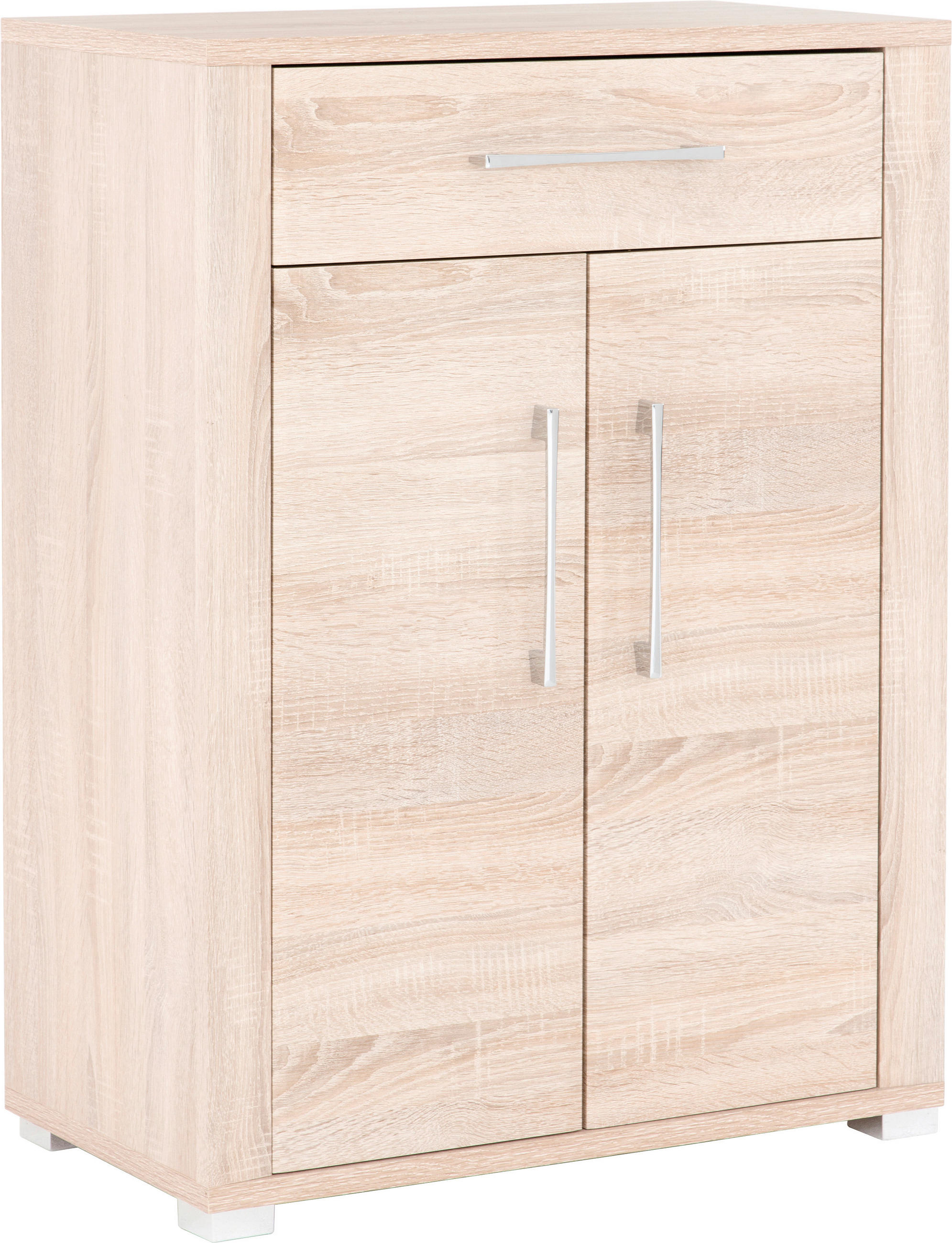 SCHUHSCHRANK  in 74/100/40 cm  - Chromfarben/Sonoma Eiche, KONVENTIONELL, Holzwerkstoff/Kunststoff (74/100/40cm) - MID.YOU