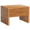 NACHTKÄSTCHEN in massiv Wildeiche Wildeiche  - Wildeiche, Natur, Holz (48/35/40cm) - Hasena