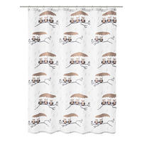 ZUHANYFÜGGÖNY 180/200 cm  - taupe, Konventionell, műanyag (180/200cm) - Kleine Wolke