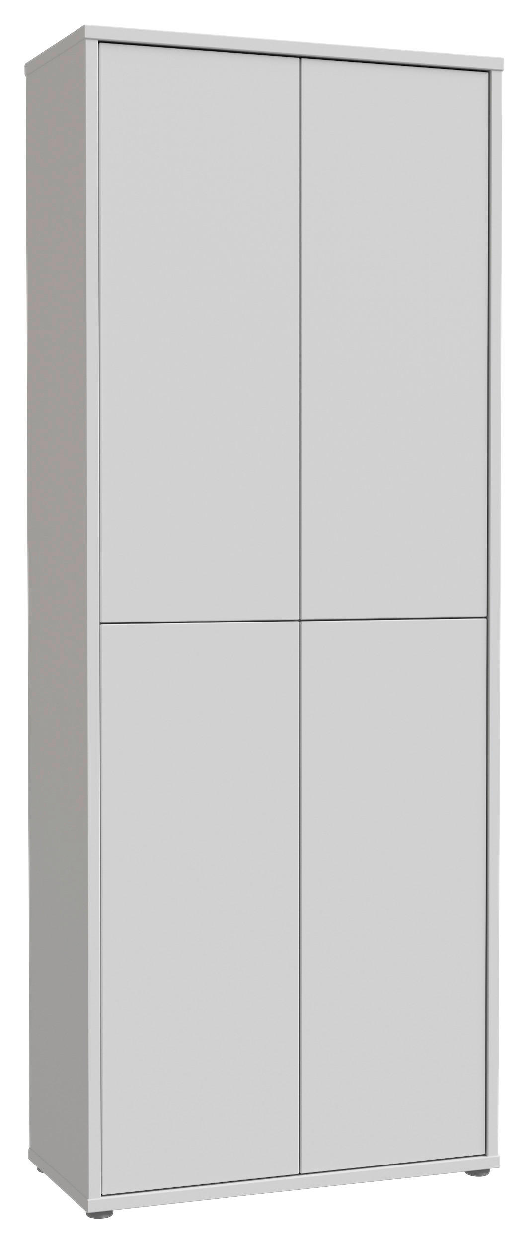 SCHUHSCHRANK Hellgrau  - Hellgrau/Grau, Basics, Holzwerkstoff/Kunststoff (75/192/35cm) - Xora