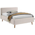 POLSTERBETT 140/200 cm  in Beige  - Eichefarben/Birkefarben, Design, Holz/Textil (140/200cm) - Xora