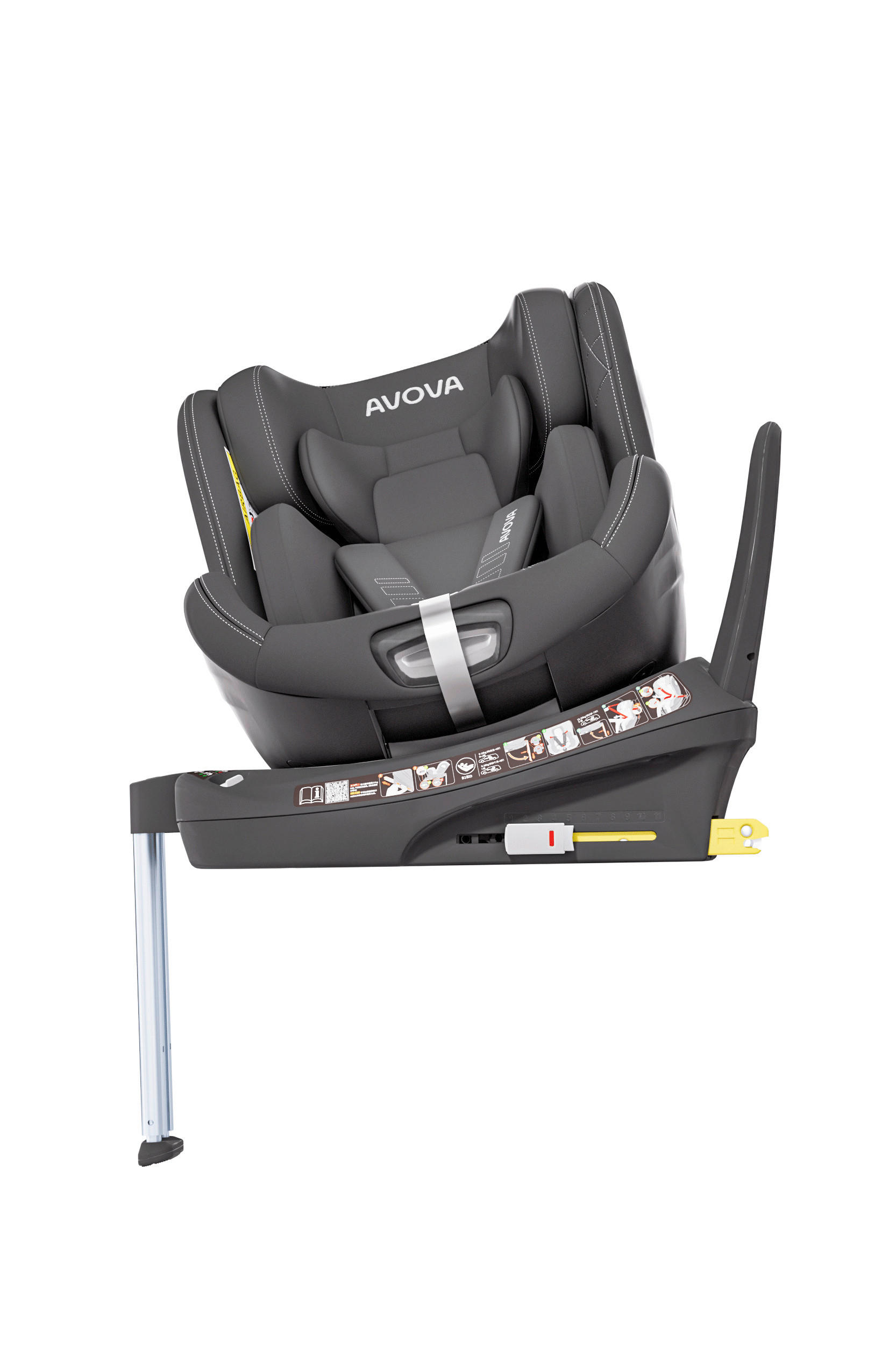 REBOARDER-KINDERSITZ Swan Fix  - Schwarz, Basics, Kunststoff/Textil (44/77/58,5cm)