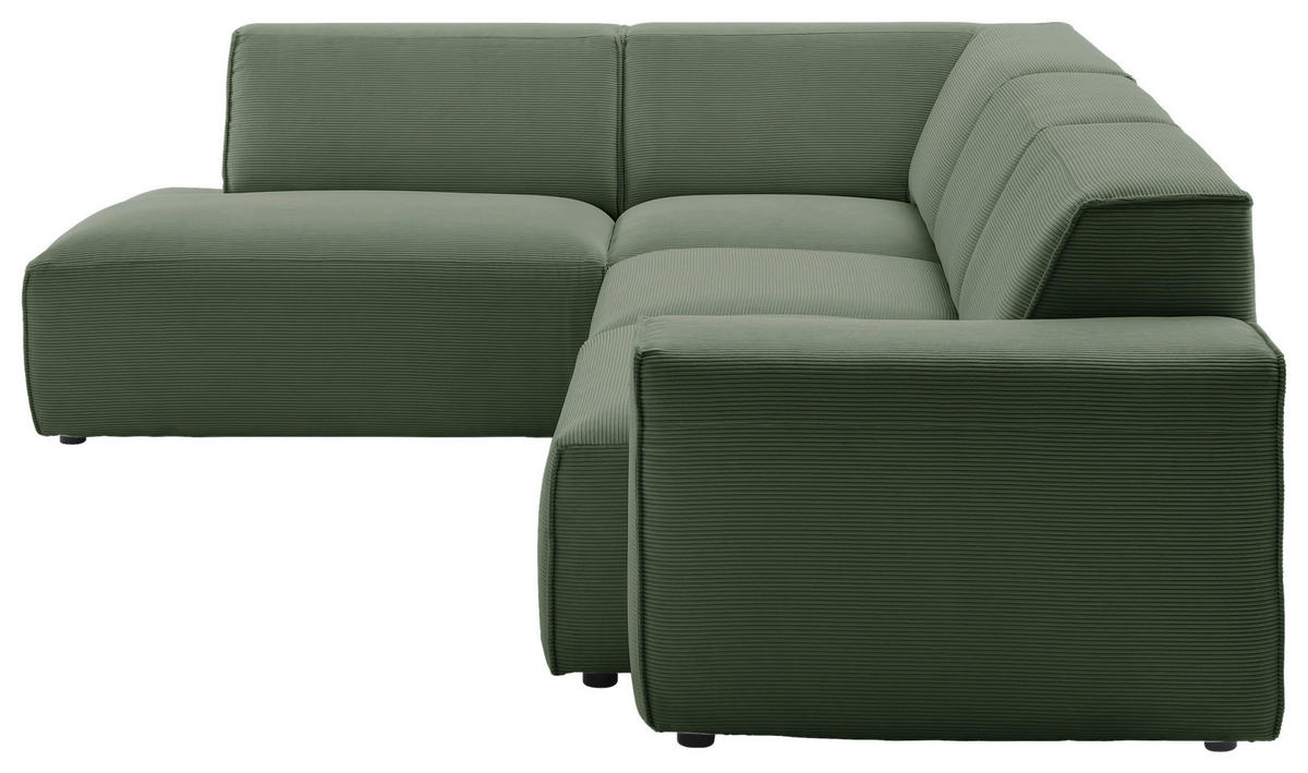 Freisteller von Pure Home Lifestyle ECKSOFA Hellgrün Cord.
