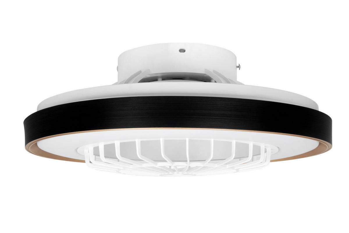 PLAFONSKI VENTILATOR   - bela/zlatna, Osnovno, metal/plastika (50/12cm) - Mican