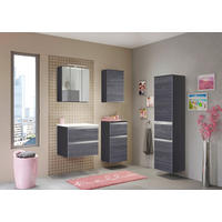 BADEZIMMER  in 60 cm  - Eichefarben/Silberfarben, Basics, Holzwerkstoff/Stein (60cm) - Held