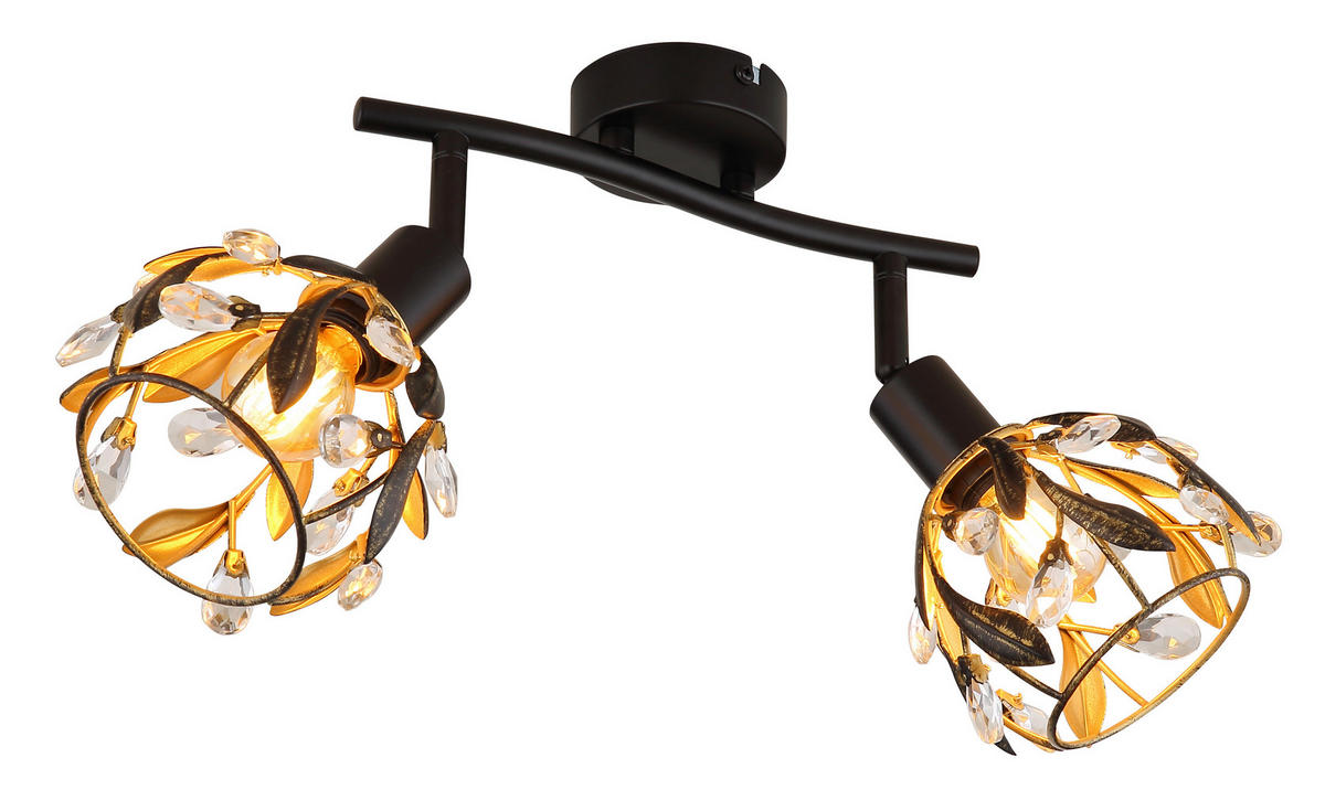 STRAHLER - Klar/Goldfarben, Basics, Kunststoff/Metall (25/12/15,5cm) - Globo