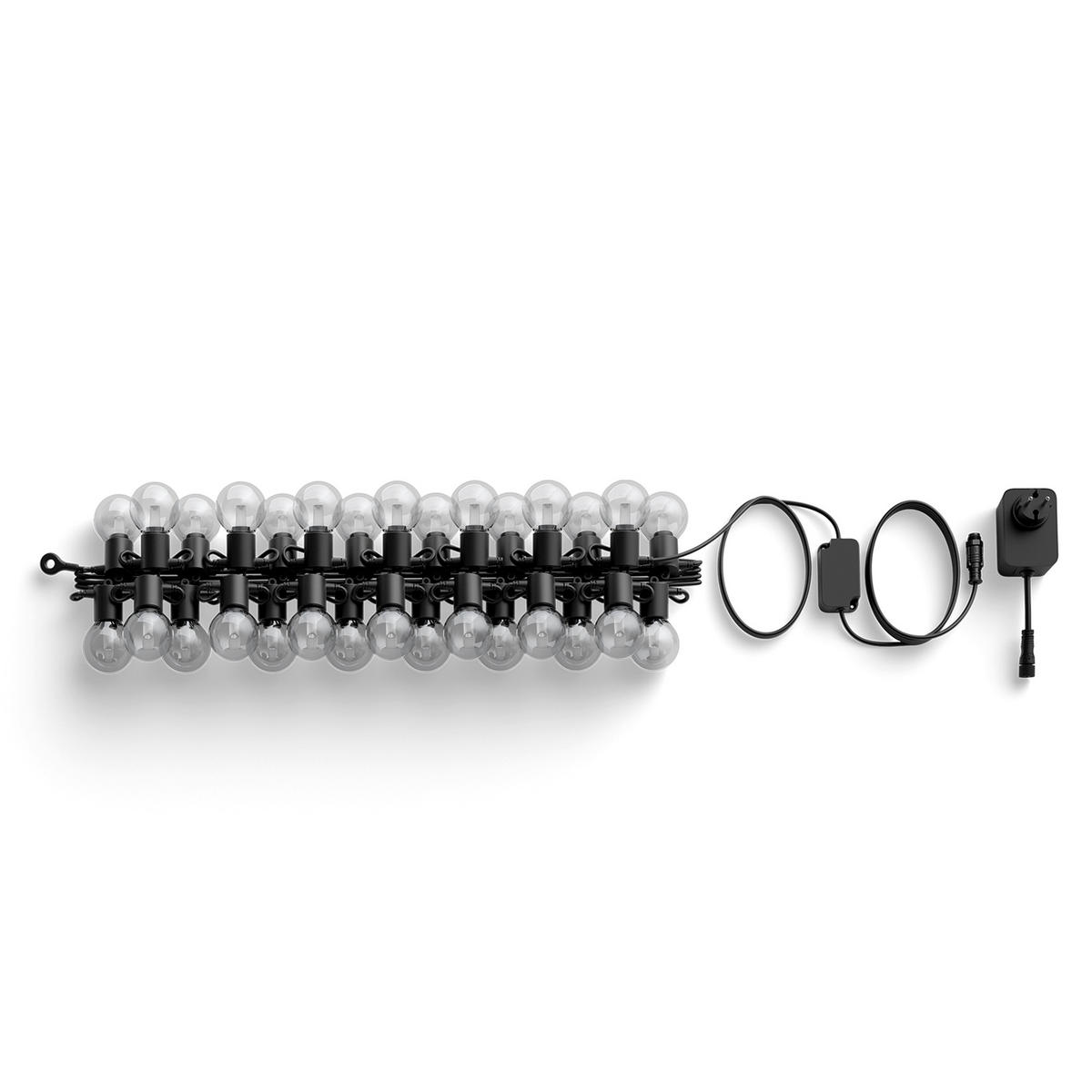 LICHTERKETTE  - Schwarz, Basics, Kunststoff (5,8/10,6/2100cm) - Philips HUE