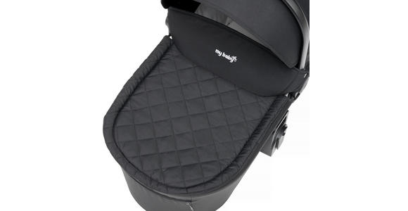 KINDERWAGENSET  - Schwarz, Basics, Textil/Metall - My Baby Lou