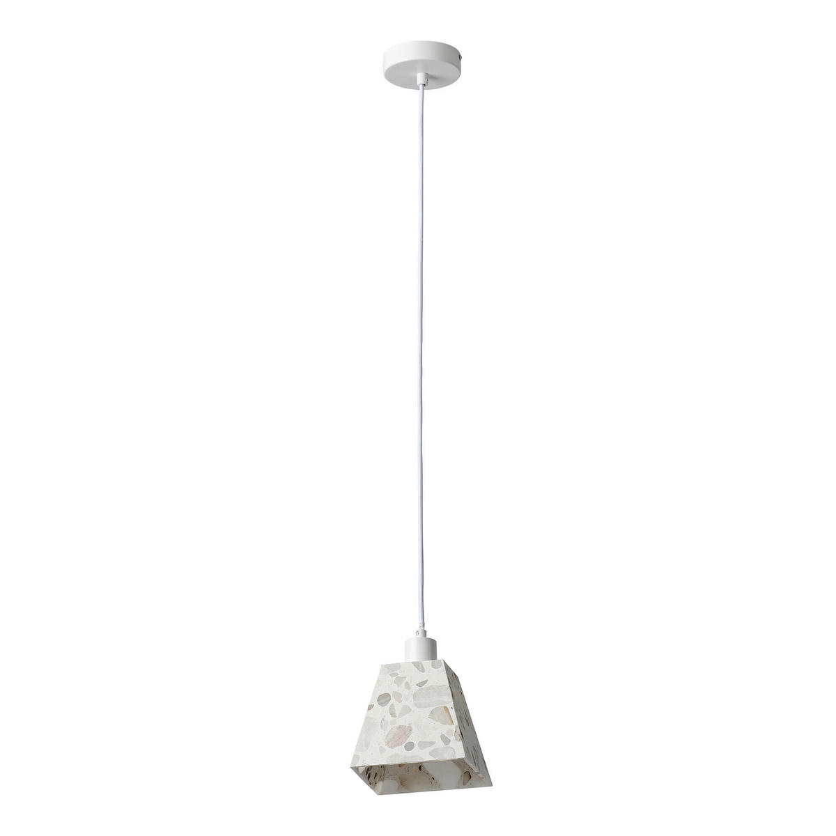HÄNGELEUCHTE 14/14/121,5 cm  - Beige, Basics, Stein (14/14/121,5cm) - Osram