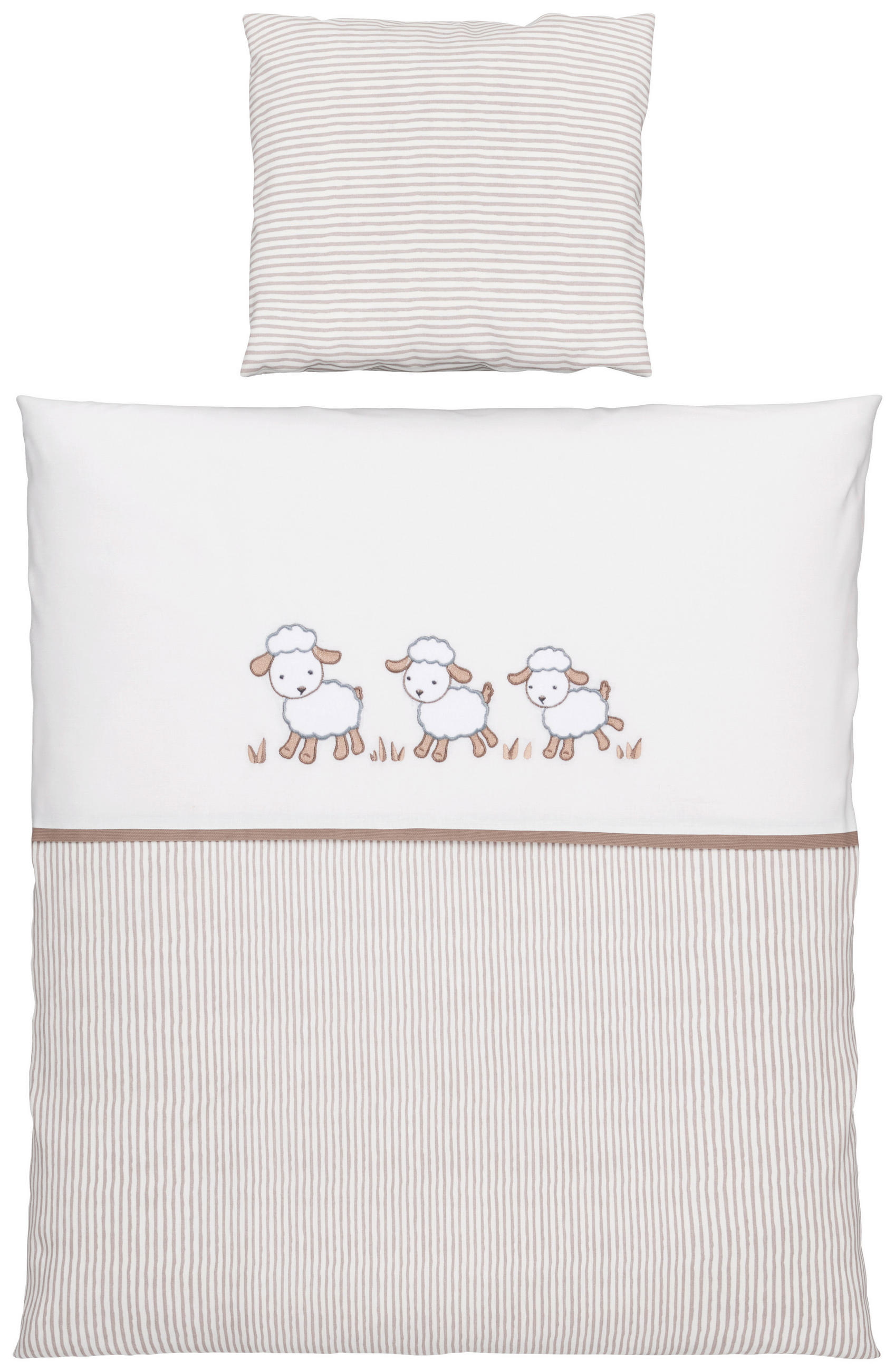 POSTELJINA ZA BEBE  80/80 cm    - siva/bež, Osnovno, tekstil (80/80cm) - My Baby Lou