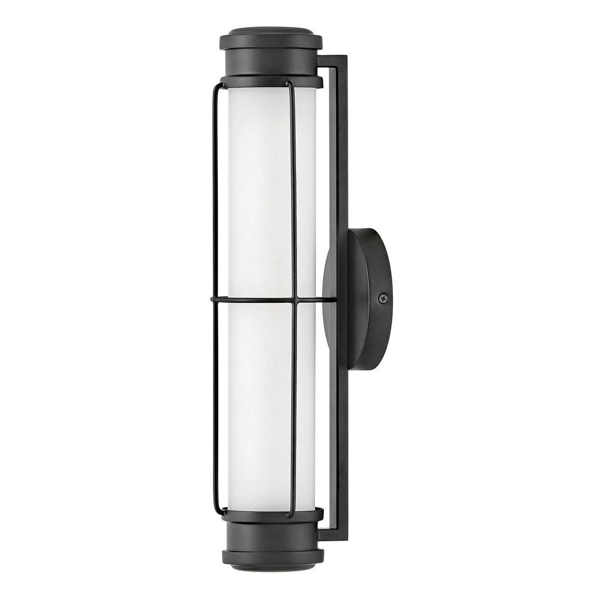 LED-WANDLEUCHTE Hinkley 11,4/43,2/13 cm  - Schwarz, Design, Glas/Metall (11,4/43,2/13cm) - Elstead Lighting