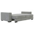 SCHLAFSOFA in Flachgewebe Grau  - Schwarz/Grau, KONVENTIONELL, Kunststoff/Textil (236/78/114cm) - Carryhome