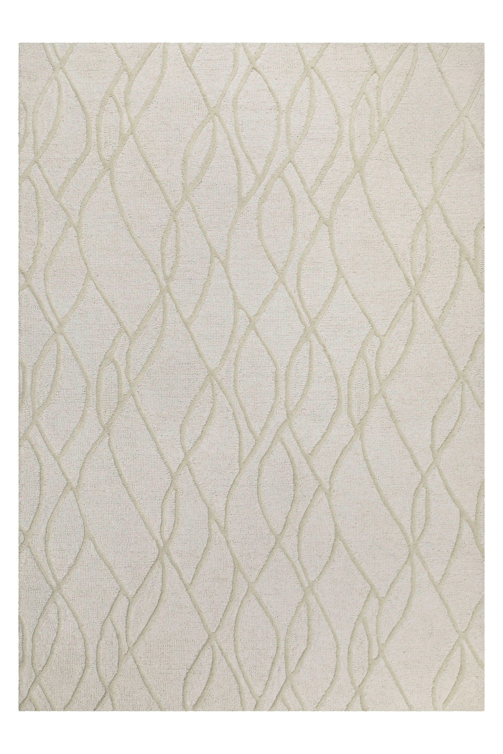 WEBTEPPICH Wohnzimmer 160/230 cm Hampton Twentythree Creme rechteckig  - Creme, Design, Textil (160/230cm) - WECON HOME