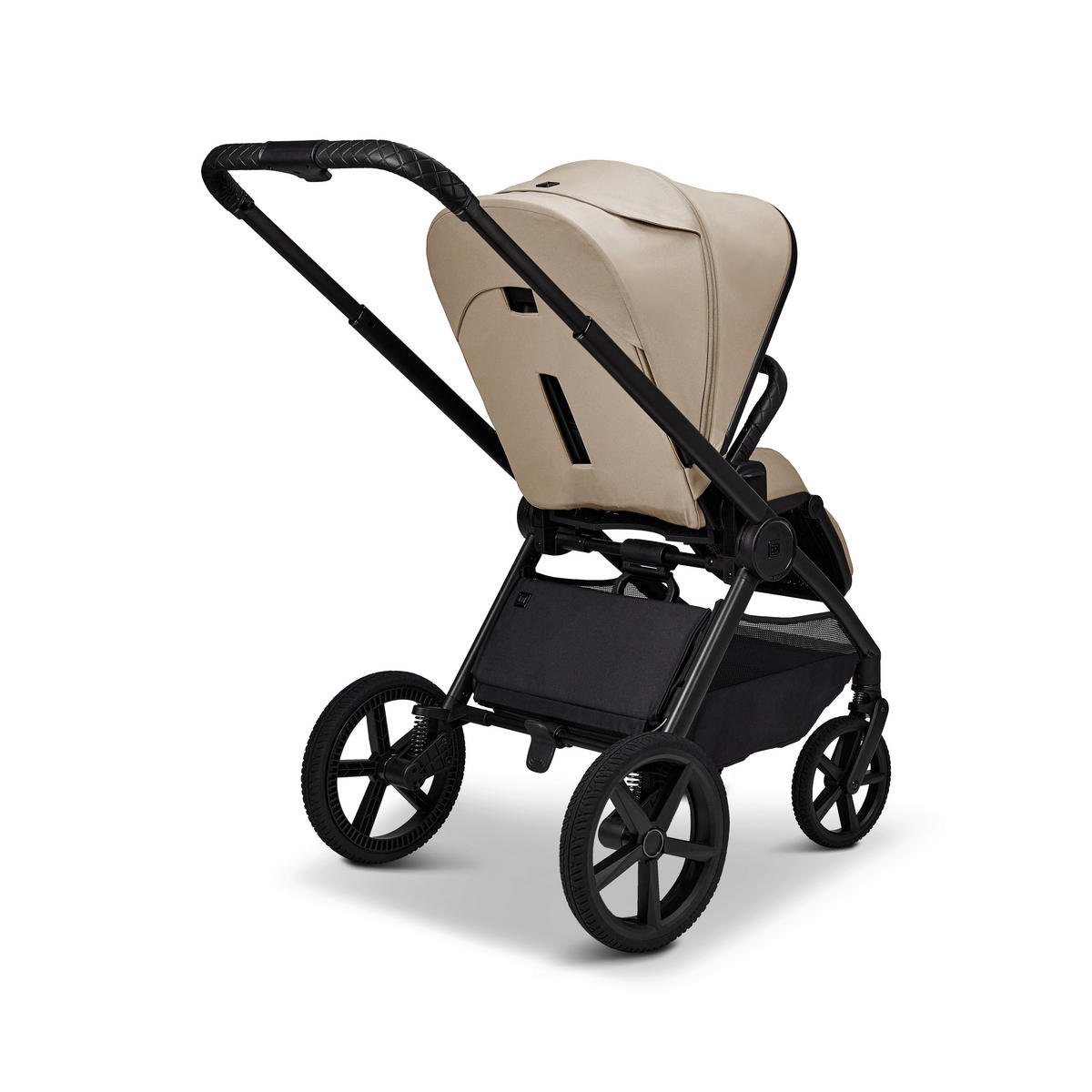 KINDERWAGENSET GIO FOLD ETPU SET  - Sandfarben/Schwarz, Basics, Textil/Metall (120/58/92cm) - Moon Edition