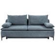 SCHLAFSOFA Flachgewebe Dunkelgrau  - Dunkelgrau/Schwarz, Design, Textil/Metall (203/75/100cm) - Carryhome