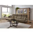 ECKSOFA in Echtleder Hellbraun  169/298 cm  - Hellbraun/Schwarz, Design, Leder/Metall (169/298cm) - Dieter Knoll