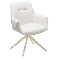 ARMLEHNSTUHL  in Eisen Struktur  - Champagner/Beige, LIFESTYLE, Textil/Metall (63/87/62cm) - Livetastic