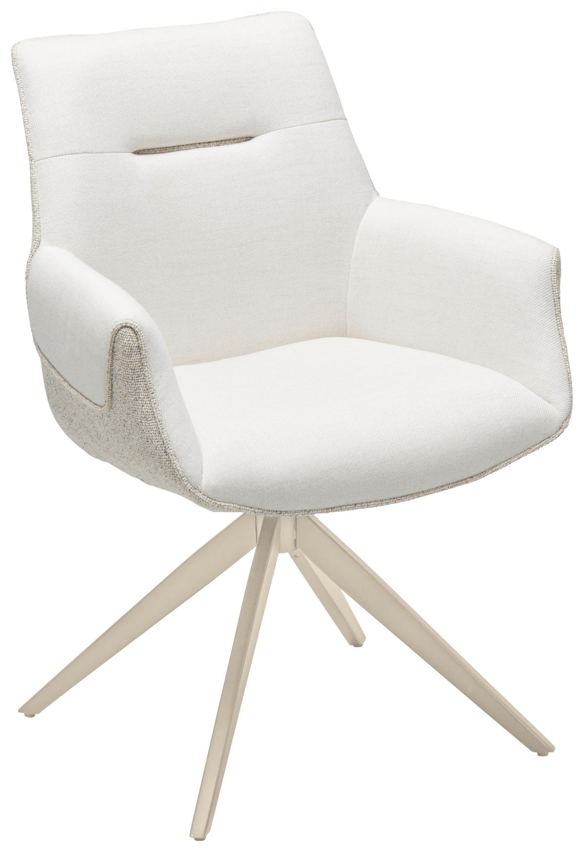 ARMLEHNSTUHL  in Eisen Struktur  - Champagner/Beige, LIFESTYLE, Textil/Metall (63/87/62cm) - Livetastic