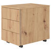 ROLLCONTAINER 39,5/51/54,8 cm  - Eichefarben, KONVENTIONELL, Holzwerkstoff (39,5/51/54,8cm) - Venda