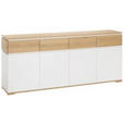 SIDEBOARD in 190/80/40 cm - Eichefarben/Weiß, KONVENTIONELL, Holz/Holzwerkstoff (190/80/40cm) - Novel