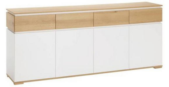 SIDEBOARD in 190/80/40 cm - Eichefarben/Weiß, KONVENTIONELL, Holzwerkstoff (190/80/40cm) - Novel