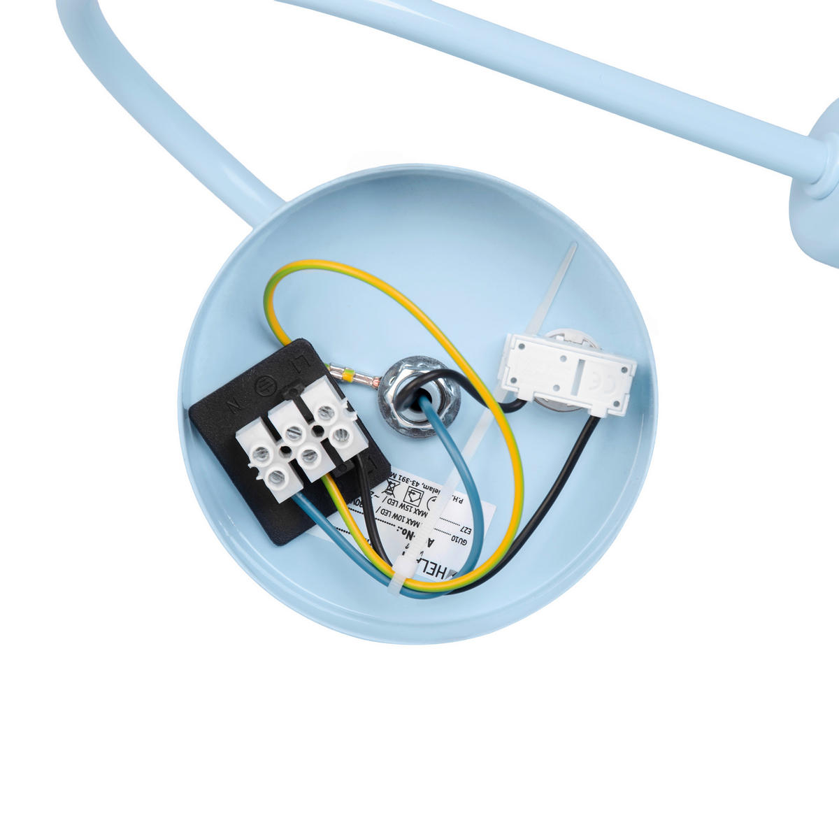 KINDERWANDLEUCHTE Oxford 20/20/24 cm  - Pastellblau, Design, Metall (20/20/24cm)