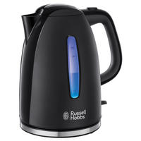 WASSERKOCHER Textures Plus 22591-70 1.7 l  - Schwarz, Basics, Kunststoff (16,0/23,8/20,8cm) - Russel Hobbs