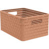 AUFBEWAHRUNGSBOX     - Koralle, Basics, Kunststoff (23,8/16/32,8cm) - Rotho