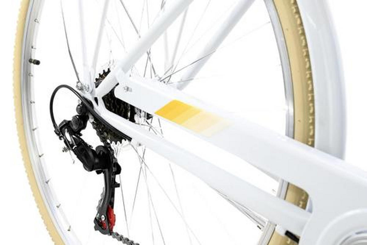 CITYBIKE 26 Zoll Damen  - Gelb/Weiß, Basics, Metall (180/70cm) - Atrigo