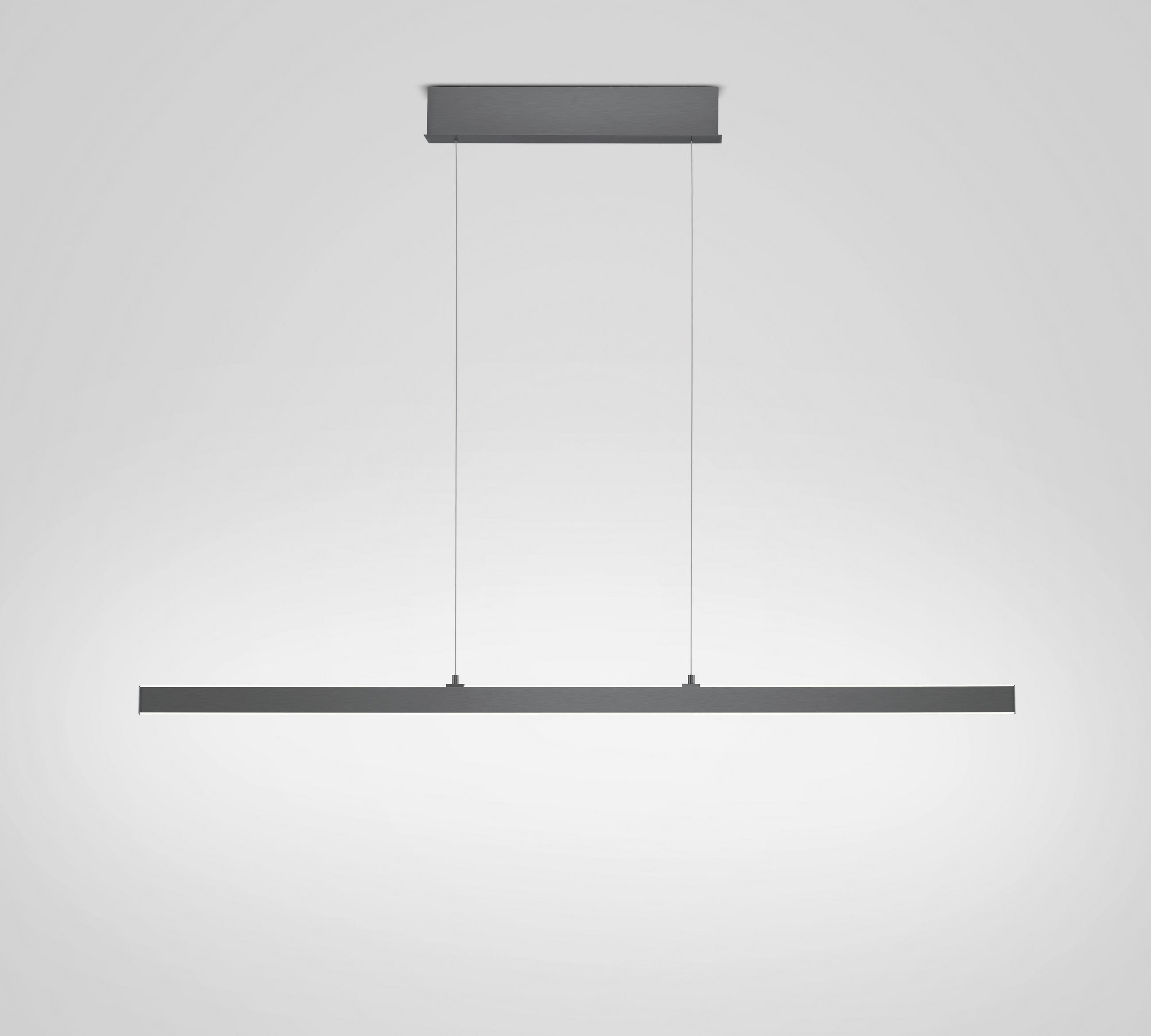 LED-HÄNGELEUCHTE KARO 130/4,3/60-180 cm   - Anthrazit, Design, Metall (130/4,3/60-180cm)