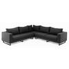 LOUNGEGARNITUR 288/217 cm Aluminium  - Anthrazit, Basics, Textil/Metall (288/217cm) - Kettler
