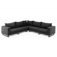 LOUNGEGARNITUR 288/217 cm Aluminium  - Anthrazit, Basics, Textil/Metall (288/217cm) - Kettler