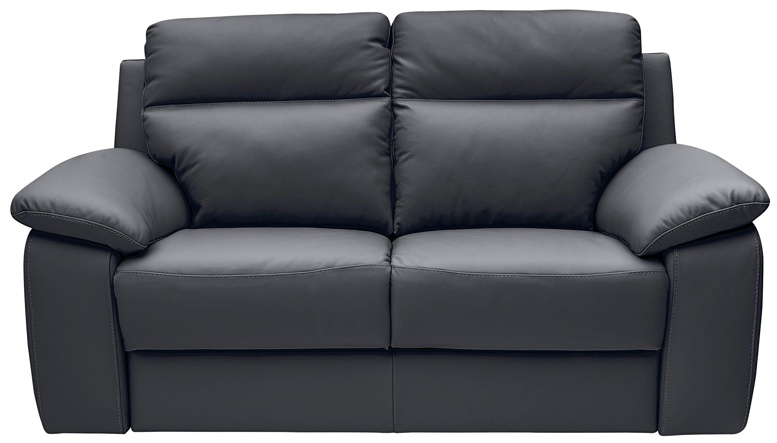 DVOUMÍSTNÁ POHOVKA, tmavě modrá, pravá kůže - tmavě modrá, Basics, kůže (168/99/94cm) - Celina Home