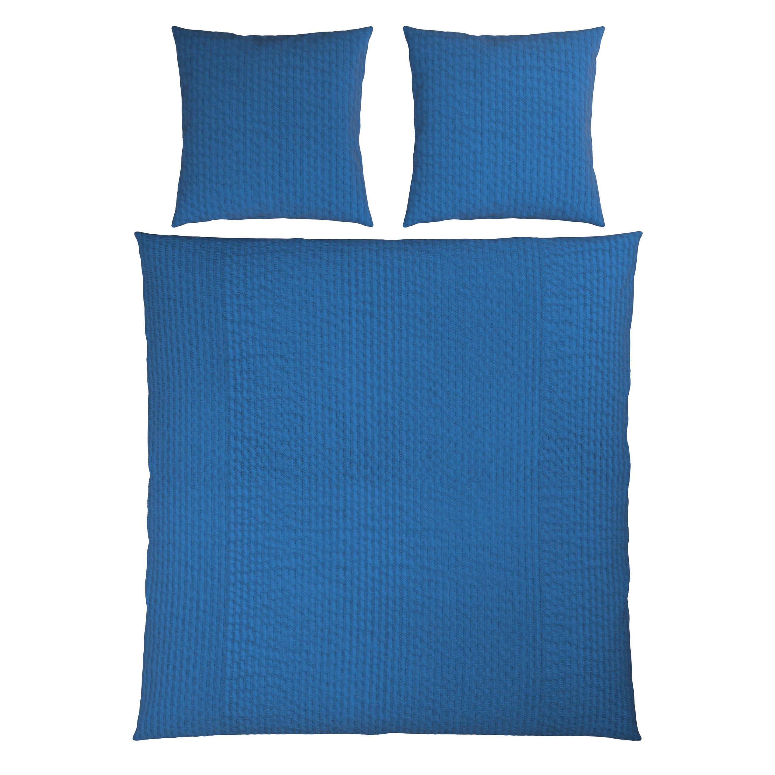 BETTWÄSCHE Seersucker 200/200 cm  - Blau, Textil (200/200cm) - Novel