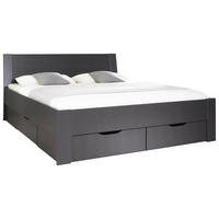 STAURAUMBETT 180/200 cm  in Grau  - Grau, Design, Holzwerkstoff (180/200cm) - Xora