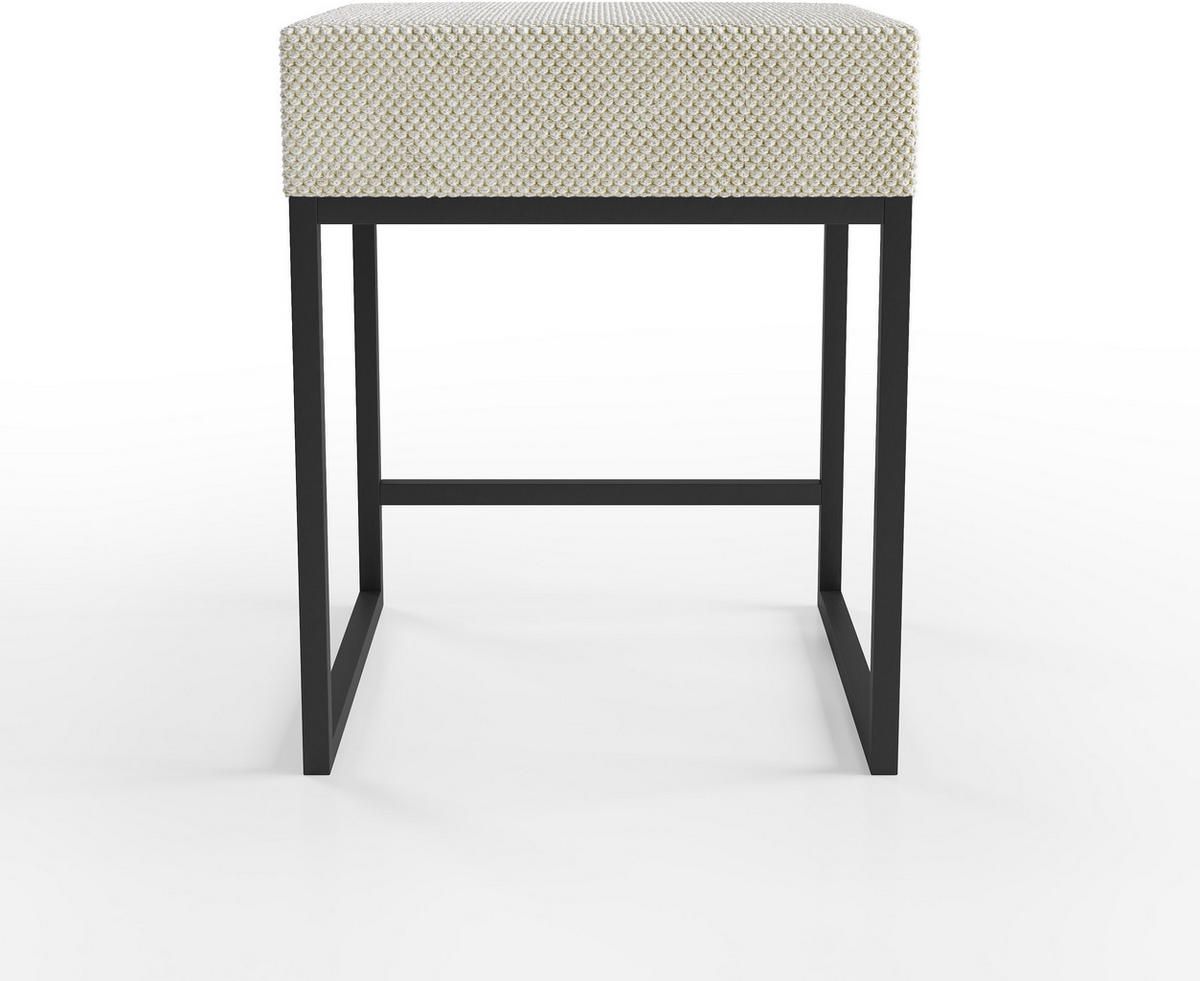 NACHTKÄSTCHEN 45/55/45 cm  in Creme  - Creme/Schwarz, Design, Textil/Metall (45/55/45cm) - Esposa