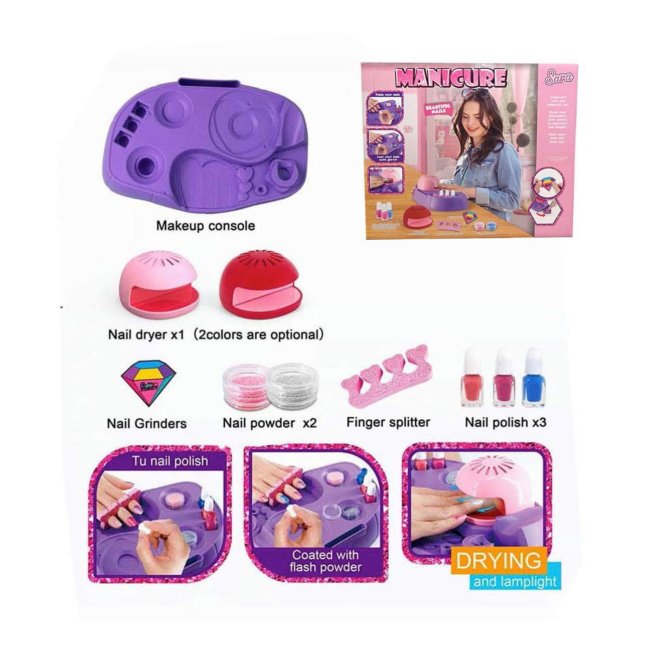 SET ZA CRTANJE  Sara  - ljubičasta, Basics, plastika (33/28/7cm)