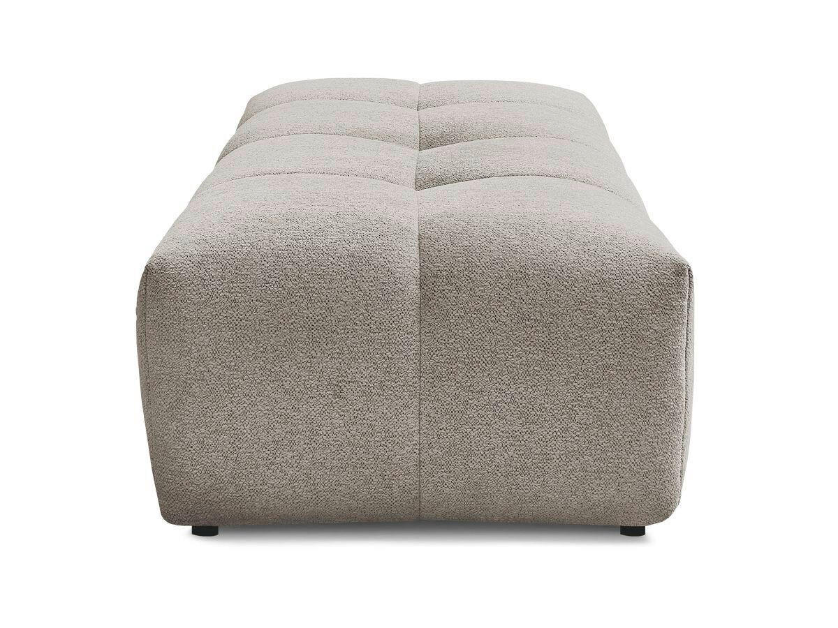 HOCKER EVEREST Flachgewebe Taupe  - Taupe/Schwarz, MODERN, Kunststoff/Textil (166/100/40cm)