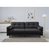 SCHLAFSOFA in Dunkelgrau  - Dunkelgrau/Buchefarben, Design, Holz/Textil (222/93/99cm) - MID.YOU