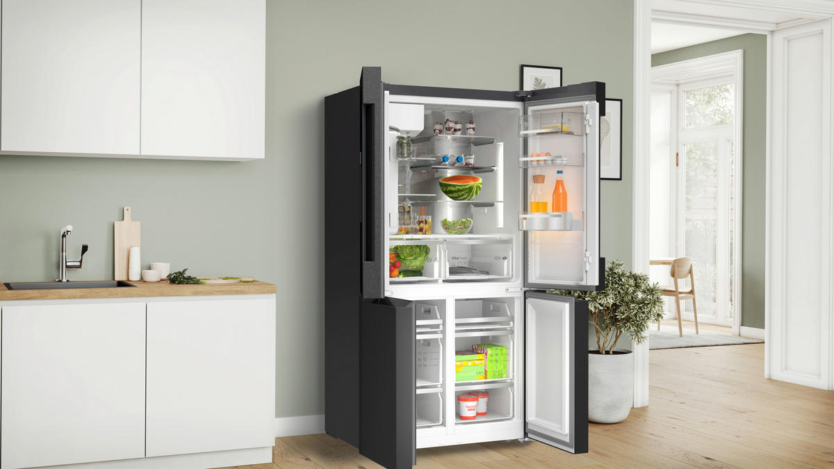 FRENCH-DOOR 90,5/183/73,1 cm KFI96AXEA  - Schwarz, Basics, Metall (90,5/183/73,1cm) - Bosch