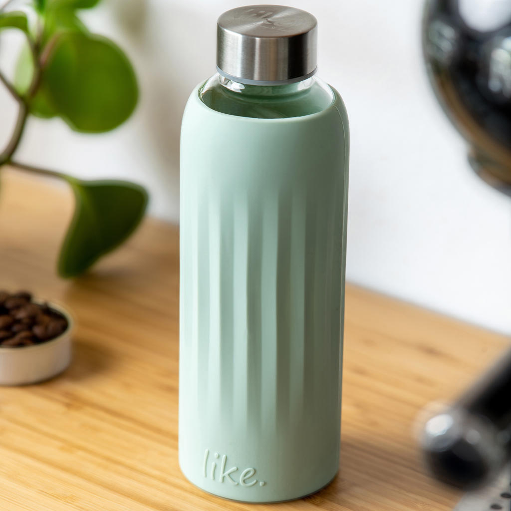 TRINKFLASCHE 0,5 L  - Mintgrün, Basics, Glas/Kunststoff (0,5l) - like.Villeroy & Boch