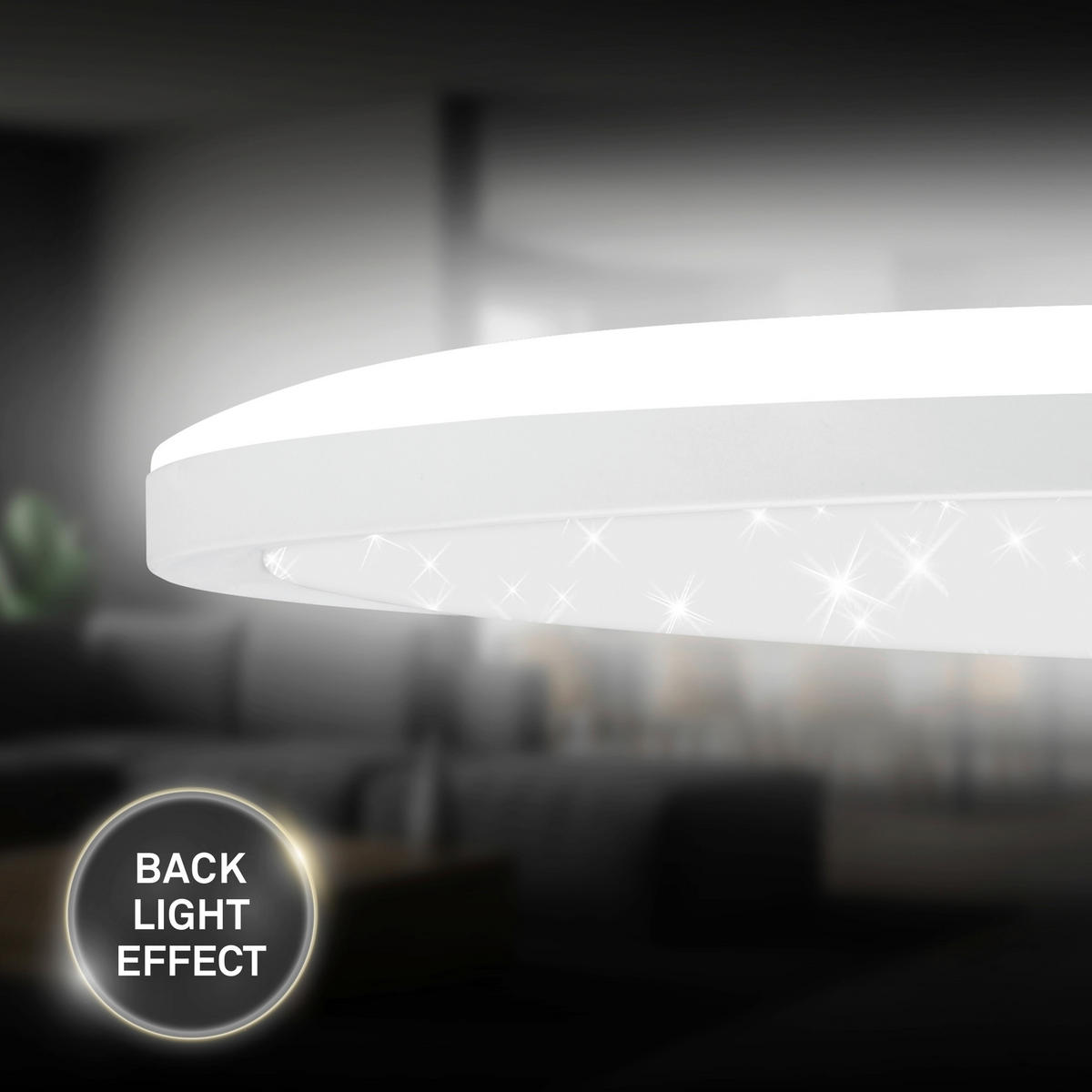 LED-PANEEL  - Weiß, Basics, Kunststoff (37,5/4,5cm)
