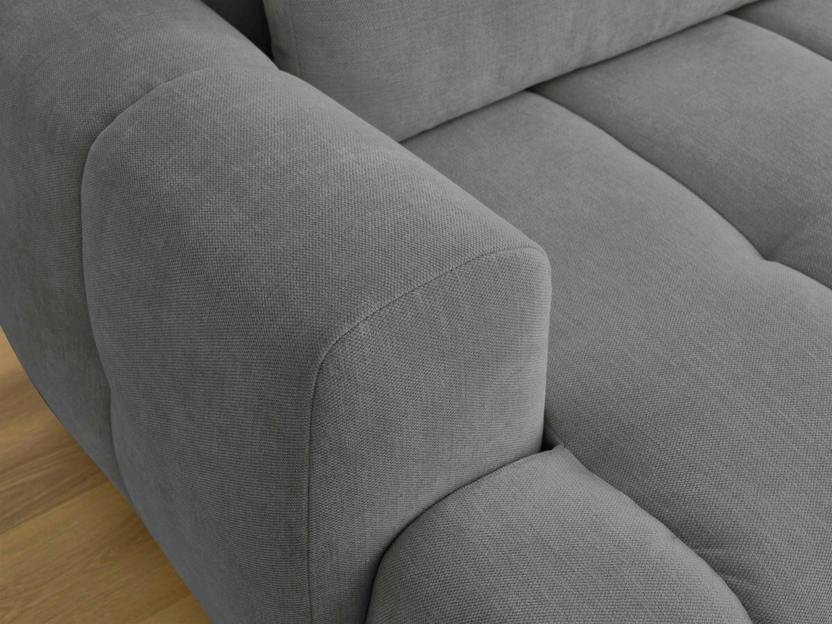 ECKSCHLAFSOFA FUJI Leinenoptik Dunkelgrau  inkl.  - Dunkelgrau/Schwarz, MODERN, Kunststoff/Textil (292/160cm)