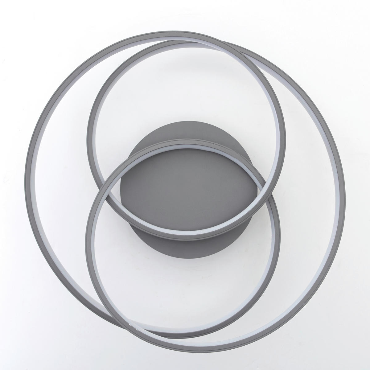LED-DECKENLEUCHTE  40/13 cm    - Grau, Konventionell, Glas/Metall (40/13cm) - Brilliant