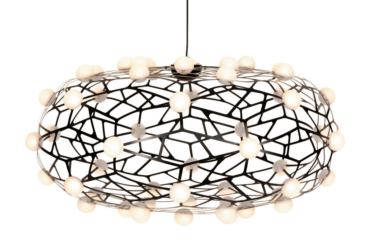 LED-HÄNGELEUCHTE Knoxville 61/150 cm   - Schwarz, Design, Kunststoff/Metall (61/150cm) - Dieter Knoll