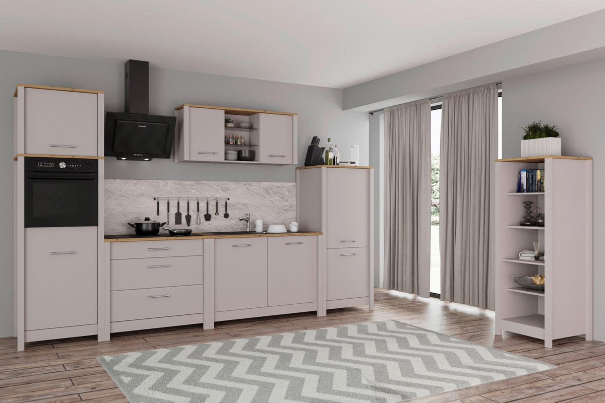 AUFSATZSCHRANK 70/60/60 cm  in  - Kaschmir/Silberfarben, ROMANTIK / LANDHAUS, Holzwerkstoff/Metall (70/60/60cm) - home24