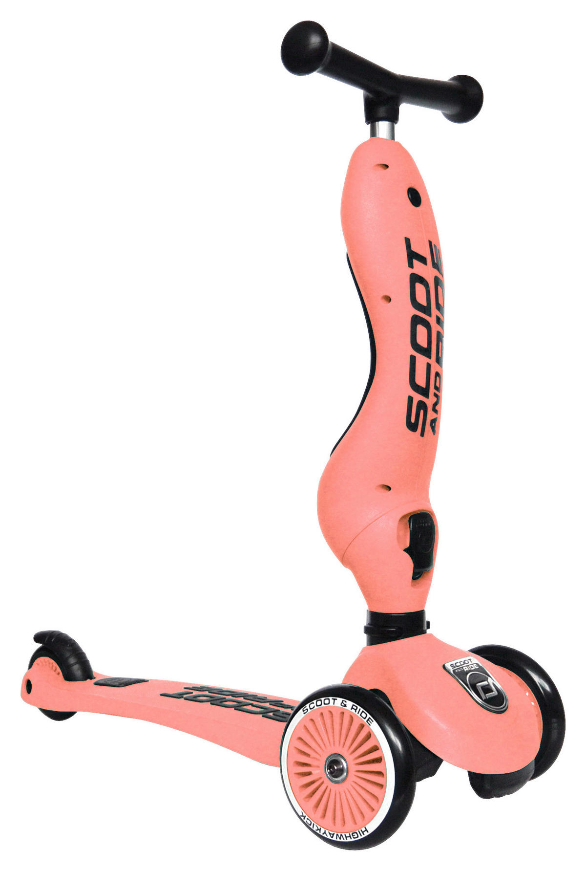 LAUFRAD/KINDERSCOOTER 2in1 - Koralle, Trend, Kunststoff/Metall (24/37/55cm) - Scoot and Ride
