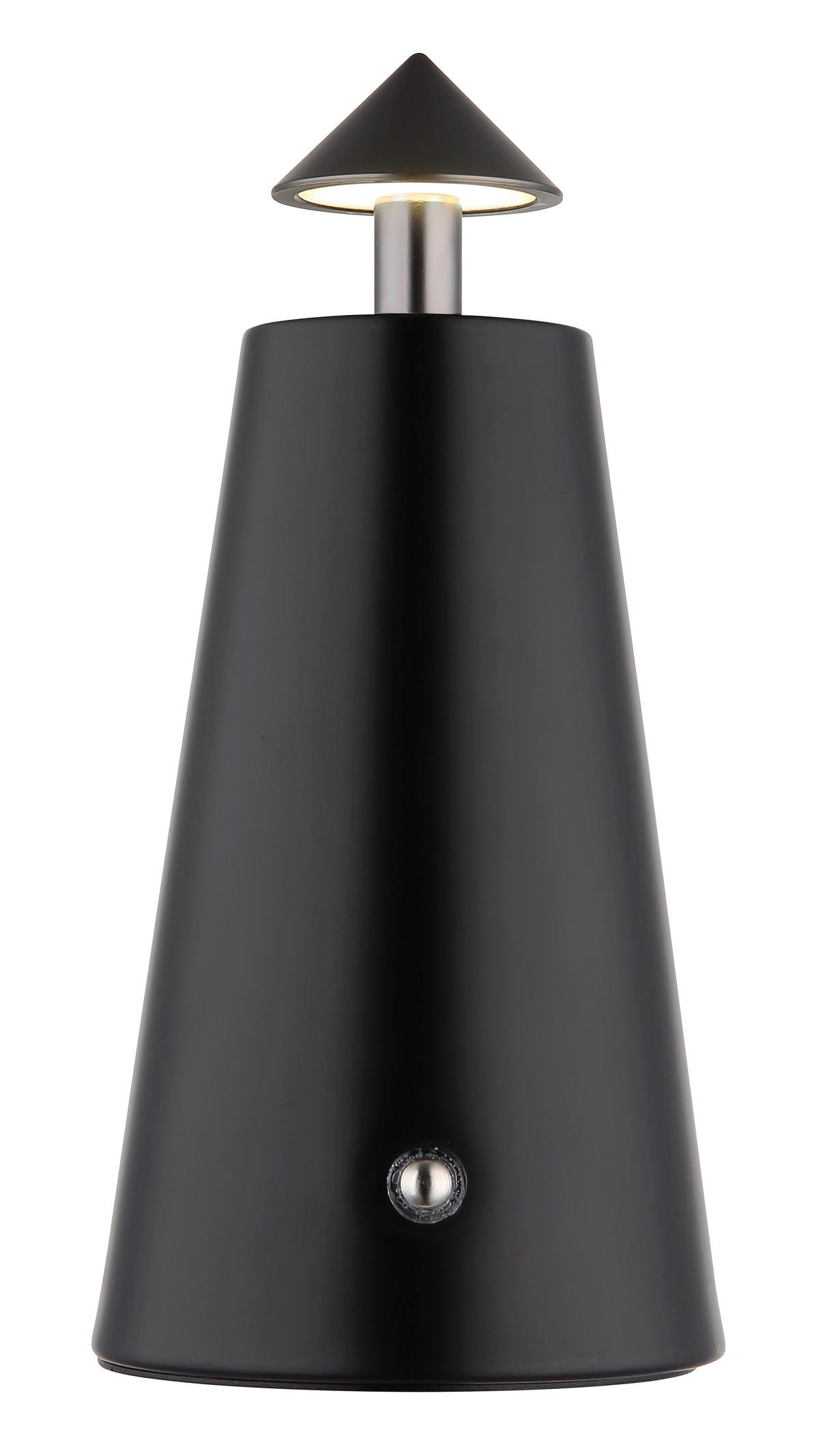 STOLNÍ LAMPA NA BATERIE, dotykový stmívač, 9/19 cm  - bílá/černá, Design, kov/plast (9/19cm) - Globo