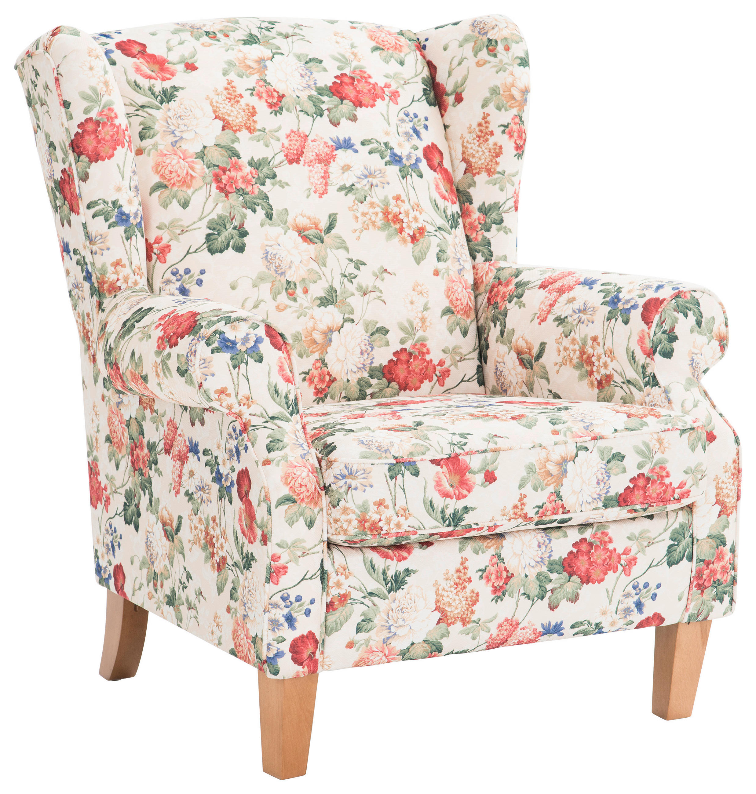 OHRENSESSEL Flachgewebe Multicolor  - Eichefarben/Multicolor, LIFESTYLE, Textil (92/104/90cm) - Landscape